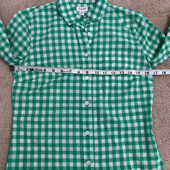 J Crew Green Plaid Long Sleeve Button Down - XSP - Picture 14 of 15